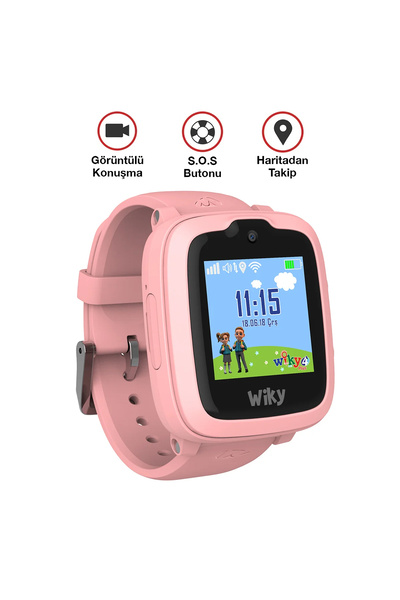 Wiky Watch 4 Plus Pembe Akıllı Çocuk Saati