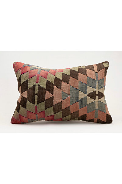 Kilim Whole Sale Vintage Pillow Cushion Cover Made from Handmade Old Kilim, 40X60 Cm, Wool