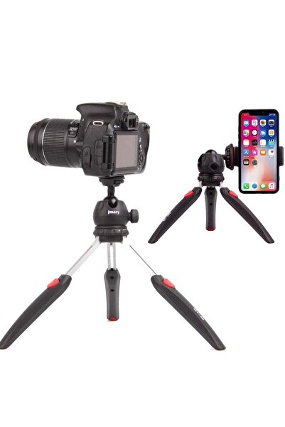 Jmary حامل ثلاثي القوائم صغير الحجم وقابل للطي والتمديد، يُوضع على سطح الطاول...