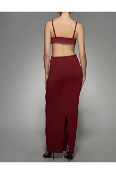 Sheya Shein Missguided maxi dress, cherry red