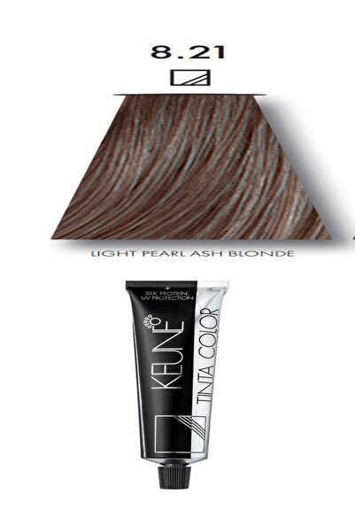 Keune Care صبغة شعر من تينتا كيون - رقم 8.21 أشقر لؤلؤي رمادي فاتح رمادي