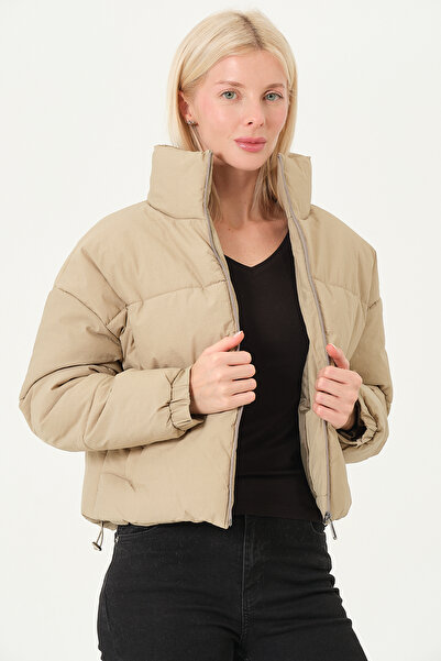 PIQUE Women's Coat Puffer Women's Crop Coat