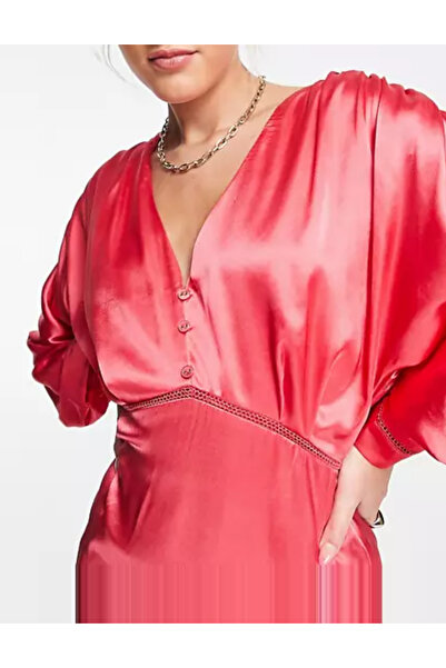 Hope & Ivy midi dress, pink