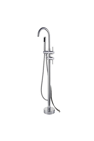 Newarc Step Base Bathroom Faucet Chrome