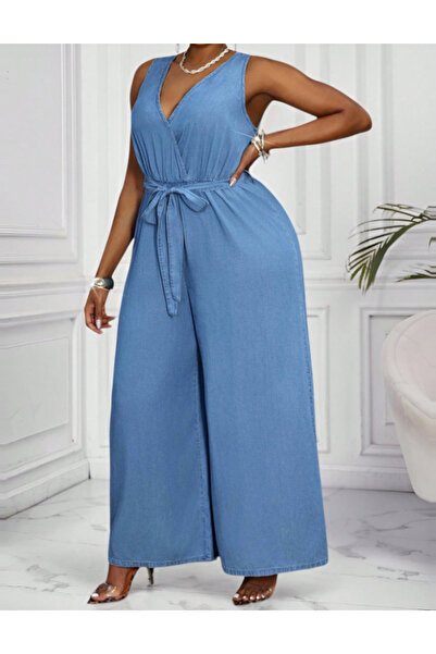 Sheya Shein Curve+ long jumpsuit, blue