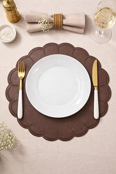 Prive Home Gala Serisi Acı Kahve Renk Amerikan Servis / Supla / Placemats