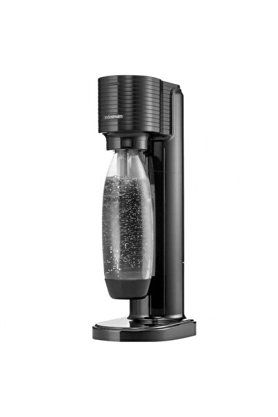 sodastream GAIA Carbonated Water Maker, 1 L, Manual Carbonation, 2 Stages, BPA Free, Black