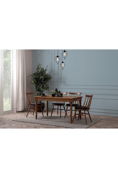 Vivense LUCENTA AHŞAP MASA TAKIMI, 120x80