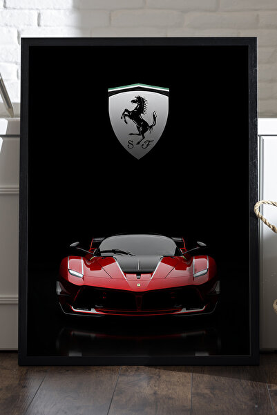 Duvarda Poster cu ramă din lemn negru Ferrari FXX-K, pictură decorativă de pe...