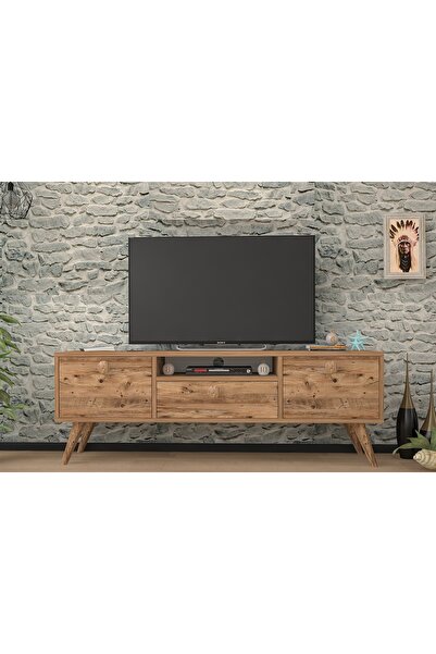 Vivense PENTA AHŞAP AYAKLI ATLANTİK ÇAM 160 CM TV SEHPASI