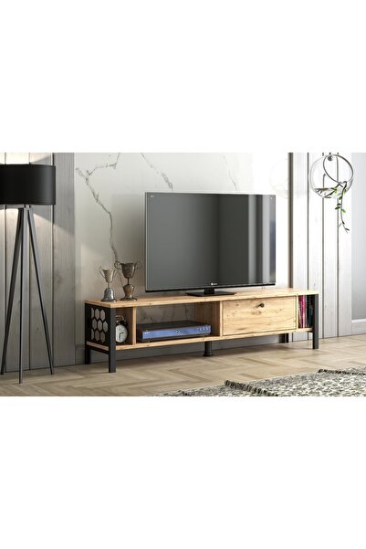 Vivense DEFNE TV ÜNİTESİ ATLANTİK ÇAM SİYAH