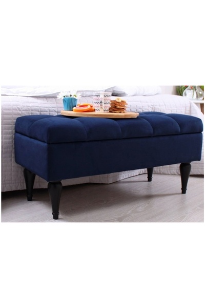 Vivense BALLOON SANDIKLI PUF, LACİVERT