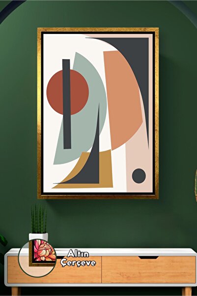 KOSS Dijital Geometrijska zidna slika, apstraktni uzorak, dekoracija zida za ...