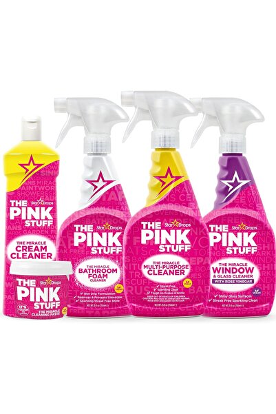 Stardrops The Pink Stuff Miracle Cleaning Paste - Multi-Purpose Spray Foam for Bathroom and Window C