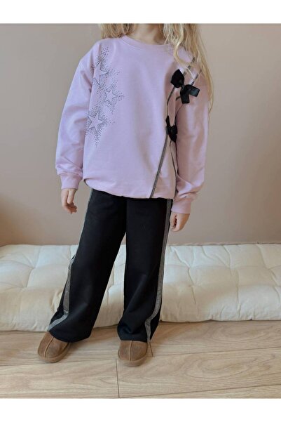 ARBİ kids Copil de sex feminin, model cu fundă mov, cu două fire, elegant, de...