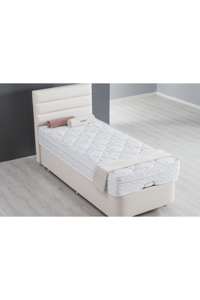 Vivense VİYANA BAZA BAŞLIK VE YATAK SETİ, KOYU BEJ, 90X190