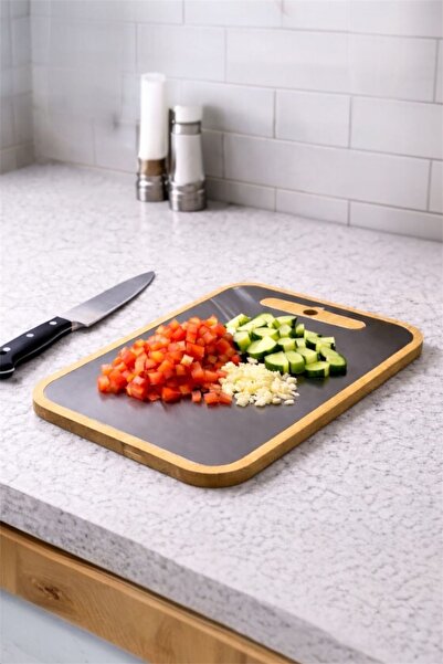 Bayev Stan Bamboo and Steel Cutting Board - Cutting Board