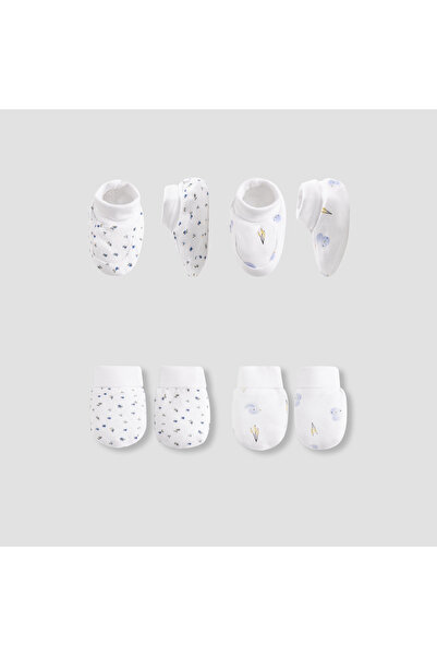 Juniors Printed Mittens and Booties - Set of 4