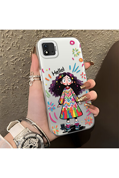 Hontinga حافظة متوافقة مع هاتف Realme C20/C20A، حافظة هاتف صلبة مضادة للسقوط ...