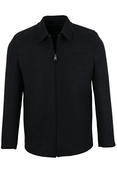 Modarar Men's Smoked Color Cashmere Coat Regular Fit Rar01362