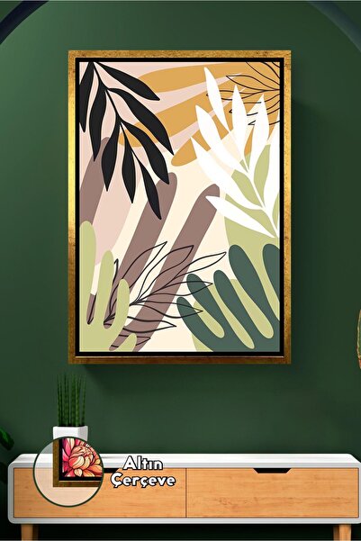KOSS Dijital Boho stil list Sa deznom uokvirena platna slika moderni zidni de...