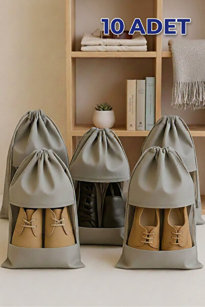 EVONİTA 10 Adet Ayakkabı Düzenleyici Ayakkabılık Organizer Dolap İçi Düzenley...