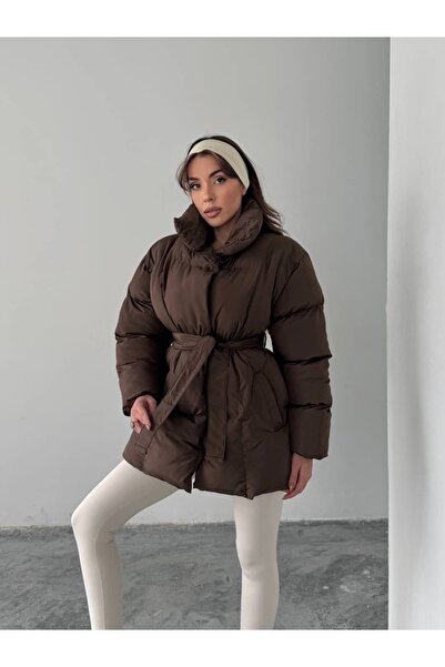 mydukkan.co Belted Puffer Jacket