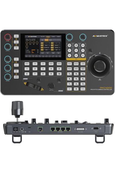 Avmatrix PKC4000 PTZ Camera Controller with 5" Touch Screen, PoE Support for Church & Conference Liv