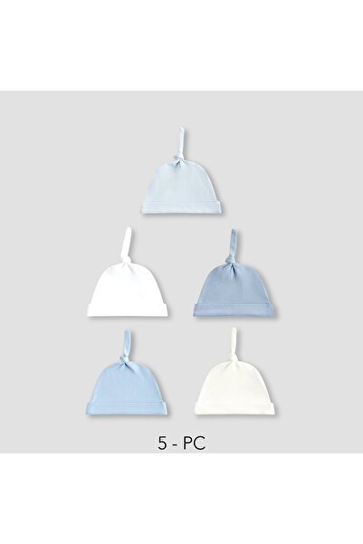 Juniors قبعة أطفال مزينة بعقدة - قطن - طقم من 5 قطع