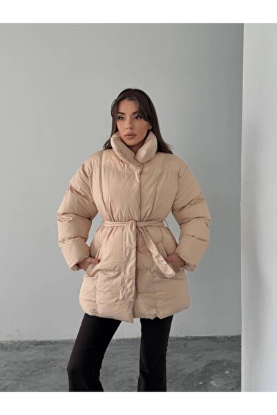 mydukkan.co Belted Puffer Jacket