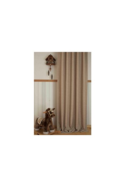 Vivense MASSARELLİ FON PERDE KETEN BEJ RENGİ PİLESİZ 90X260