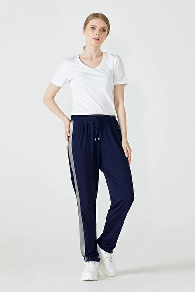 Sementa Pantaloni de sport pentru femei Sim Stripe - Albastru închis