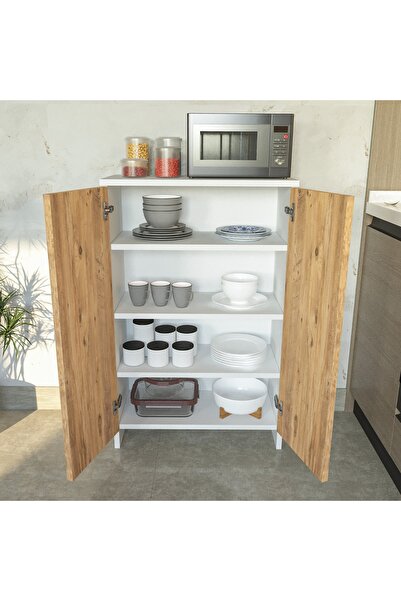 mormanya Kitchens 2 Kapak 4 Raf Mutfak Düzenleyici Dolap Kahve Köşesi Mutfak ...