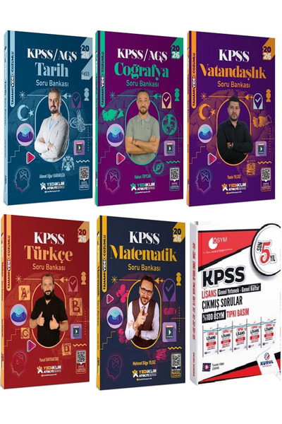 Yediiklim Yayınları Yediiklim 2026 KPSS Genel Yetenek Genel Kültür Atölye Sor...