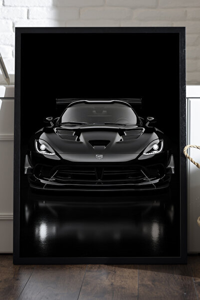 Duvarda Poster cu ramă din lemn negru Dodge Viper ACR, pictură decorativă de ...