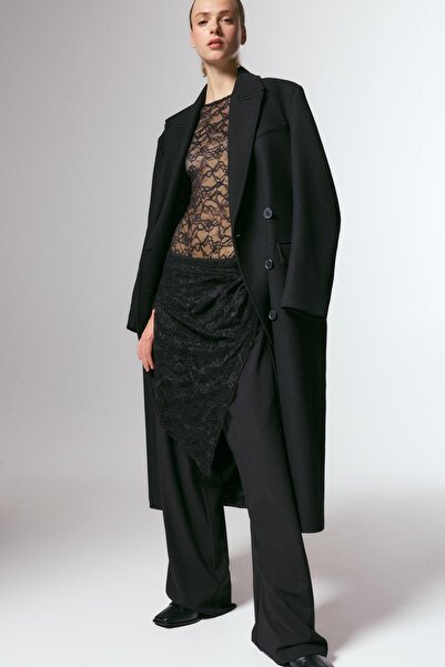 Pull & Bear Uzun kollu dantel body