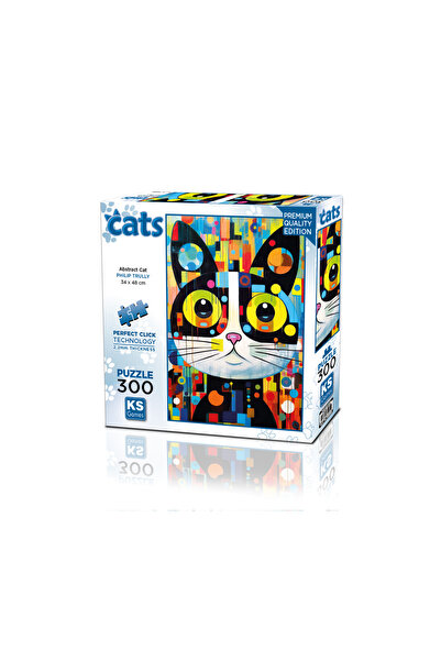 NO BRAND Abstract Cat Puzzle 300 Parça