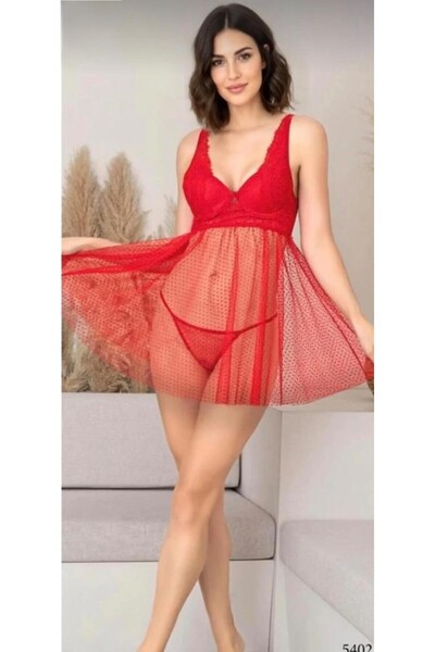 Nurteks Къса нощница от тюл - N5402