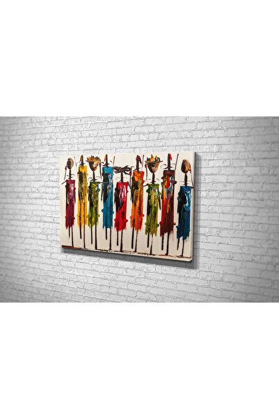 Vivense TABLO360 AFRİKA İLLÜSTRASYON KANVAS TABLO 50X75