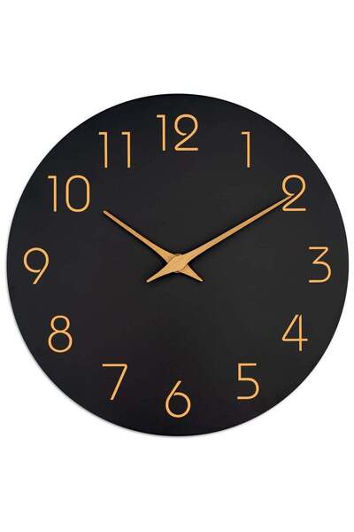 Generic 12inch Wall Clock, Wood Modern Wall Clock, Silent Non Ticking, Battery Operated, for Kitchen, Living