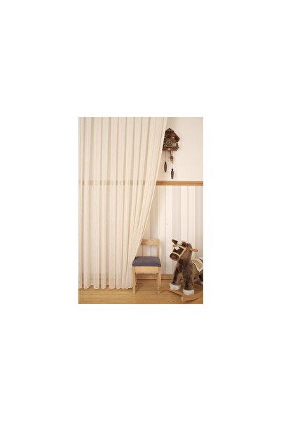 Vivense MASSARELLİ KETEN TÜL BUĞDAY RENGİ 1-2 SEYREK PİLE 100X260