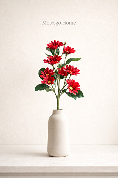 Mottogo 10-Headed Artificial Daisy Branch Decorative Flower – 44 Cm, Natural Looking
