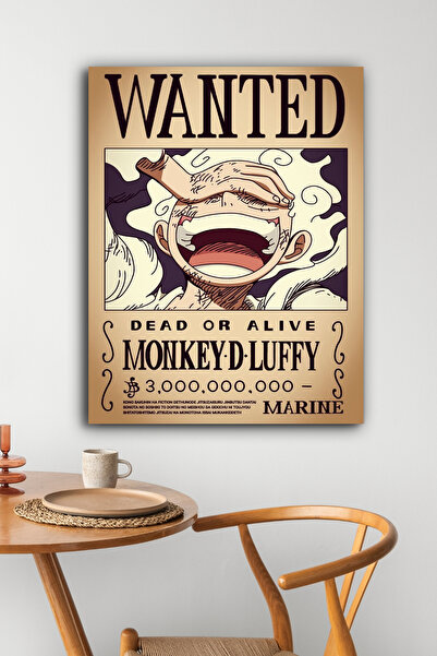 postercraft One Piece Monkey D Luffy Wanted Art Modern Panel Tablo Poster