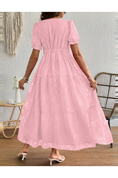 Sheya Shein maxi dress, pink