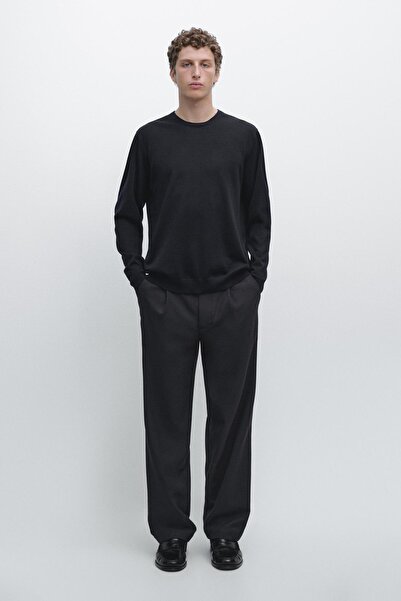 Massimo Dutti Merinos yün triko kazak