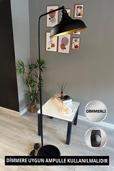 Bamyum Dimmerli Işığı Ayarlanabilen Işığı Artırılıp Azaltılabilen Siyah Harek...