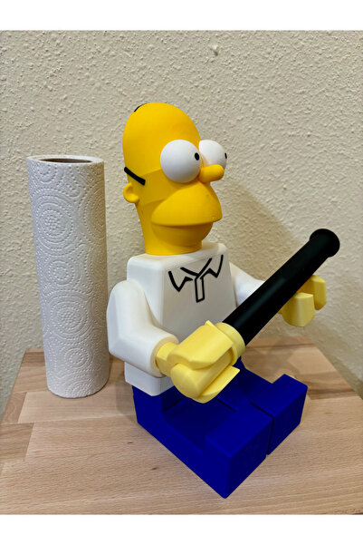 bambam 3d Mutfak havlu peçetelik ha ommer simpson büyük boy brick men