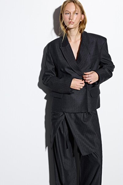 Pull & Bear Oversize ince çizgili blazer