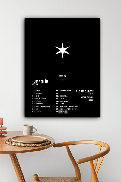 postercraft Motive ROMANTİK Album Tasarım Modern Panel Tablo Poster