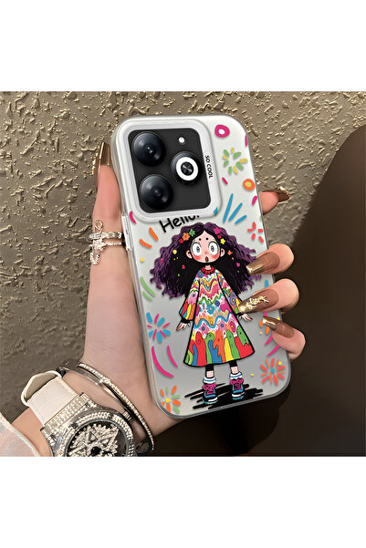 Hontinga حافظة متوافقة مع هاتف Infinix Smart 8/8 Pro، حافظة هاتف صلبة مضادة ل...